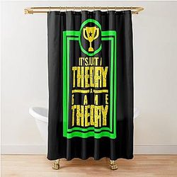 It's A Theory Love Field Retro Videogame Gift Shower Curtain