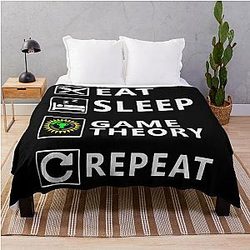 Eat Sleep Game Repeat - Christmas and Birthday Ideas for Lovers and Nerds Throw Blanket