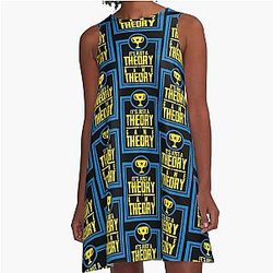 Theorist's Official Slogan for Game Analysis - Gift Ideas for Theory Lovers and Game Enthusiasts A-Line Dress