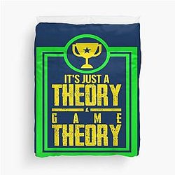 Its A Theory Love Field Retro Videogame Gift Duvet Cover