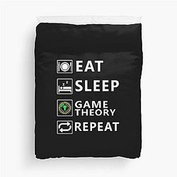 Eat Sleep Game Theory Essential T-Shirt Duvet Cover