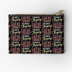 Theorist's Game Analysis Slogan Zipper Pouch for Theories Lovers and Game Nerds