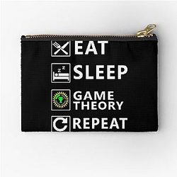 Eat Sleep Game Repeat - Christmas Gift Ideas for Theories Lovers and Gamers Zipper Pouch