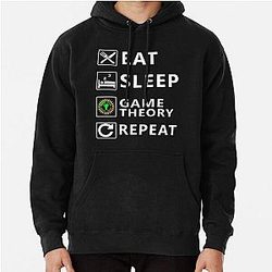 Eat Sleep Game Repeat - Christmas and Birthday Gift Ideas for Theory Lovers and Game Nerds Pullover Hoodie