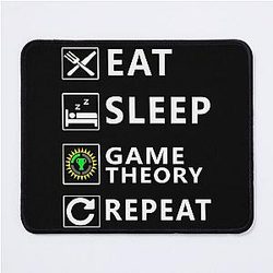 Eat Sleep Game Repeat - Christmas and Birthday Ideas for Theorists and Gamers Mouse Pad