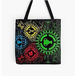 Theory 10th Anniversary Game For Fan Over Print Tote Bag