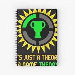 Theorist Official Slogan and Logo for Game Analysis Christmas Spiral Notebook