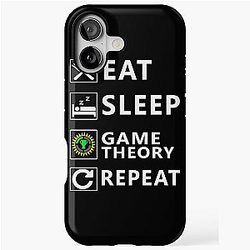 Eat Sleep Game Repeat - Christmas Birthday Gift Ideas for Theorists Lovers Game Nerds iPhone Tough Case