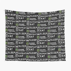 Eat Sleep Game Repeat - Christmas and Birthday Gift Ideas for Theorists and Game Nerds Tapestry