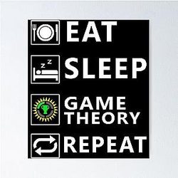 Eat Sleep Game Theory Essential T-Shirt Poster