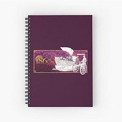 1860s The Gilded Age Spiral Notebook