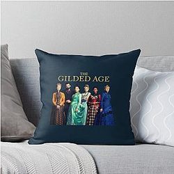 Think About Ways to the Gilded Age: A Gift for Halloween Throw Pillow