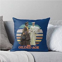 Marian and Peggy The Gilded Age Throw Pillow