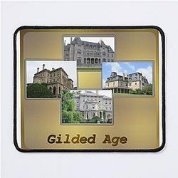 Collage Gilded Age Mouse Pad