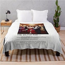 The Gilded Age Poster Throw Blanket