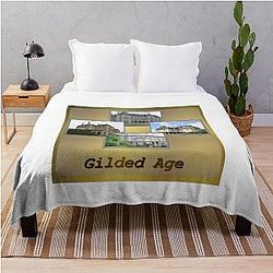 Collage: Gilded Age Throw Blanket