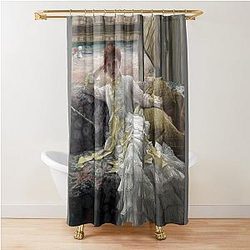James Tissot - Gilded Age Seaside Portrait Shower Curtain