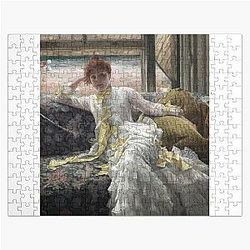 James Tissot Gilded Age Seaside Portrait Jigsaw Puzzle