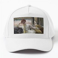 James Tissot Gilded Age Seaside Portrait Baseball Cap