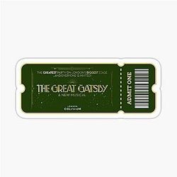The Great Gatsby Theatrical Ticket Design West End