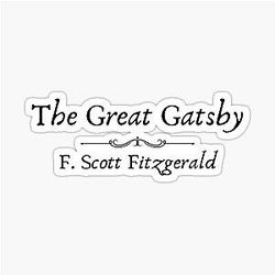 The Great Gatsby by F. Scott Fitzgerald Sticker