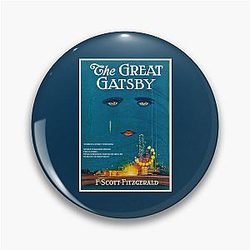 F. Scott Fitzgerald The Great Gatsby Zelda on Blue Pin