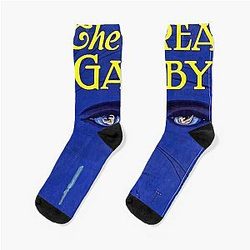 Vintage Great Gatsby Book Art Deco Poster Print Socks