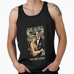 The Great Gatsby and Daisy Fictitious Portrait Tank Top