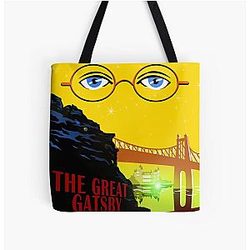 Retro The Gatsby Travel Poster All Over Print Tote Bag