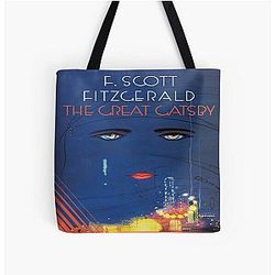 The Great Gatsby Square Book Cover Tote Bag