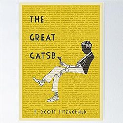 The Great Gatsby by F. Scott Fitzgerald Poster