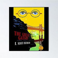 Retro The Great Gatsby Travel Poster 
cleaned up title: 
Retro The Gatsby Travel Poster