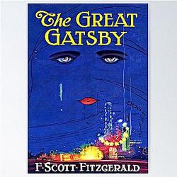 The Great Gatsby by F. Scott Fitzgerald Poster