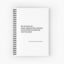The Great Gatsby F Scott Fitzgerald Spiral Notebook