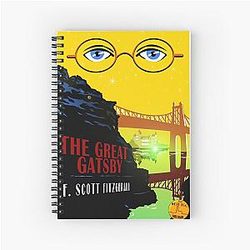 Retro The Great Gatsby Spiral Notebook