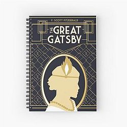The Great Gatsby Spiral Notebook