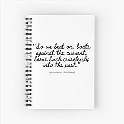 The Great Gatsby by F Scott Fitzgerald Spiral Notebook