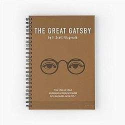 The Great Gatsby by F Scott Fitzgerald Greatest Books Series Notebook