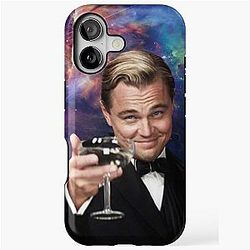 Leonardo from The Great Gatsby with Universe Background iPhone Case