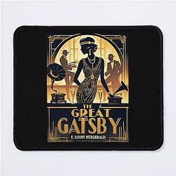 A Vintage Poster of The Great Gatsby F. Scott Fitzgerald Mouse Pad