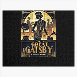 A Vintage Great Gatsby by F. Scott Fitzgerald Oversized Jigsaw Puzzle