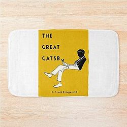 The Great Gatsby by F. Scott Fitzgerald Book Cover Bath Mat