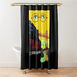 Retro The Great Gatsby Shower Curtain