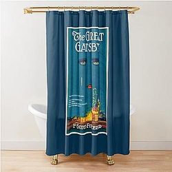 F. Scott Fitzgerald The Great Gatsby Book Cover Zelda on Blue Shower