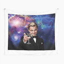 Leonardo in the Great Gatsby with Universe Background Tapestry