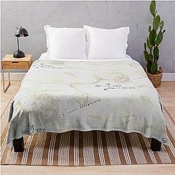 The Great Gatsby Book Cover Design Throw Blanket