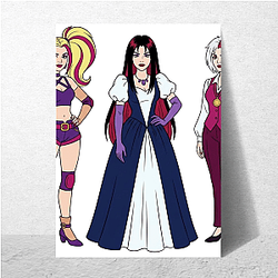 The Hex Girls rock dark velvet outfits The Hex Girls Posters