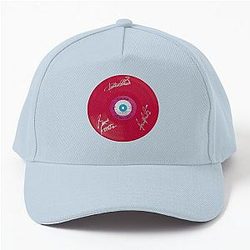 The Jam All Mod Cons Pink Autographed Vinyl Record Baseball Cap