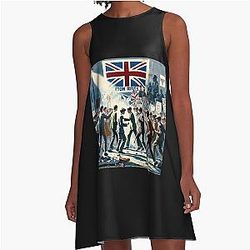 Eton Rifles - The Jam Original Poster Design A Line Dress
