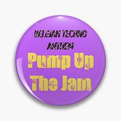 Belgian Techno Anthem Pin